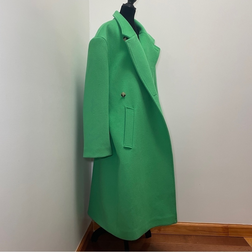 Blanca- The Adeline Coat Green Size Large Oversized Wool Winter Staple Fashion - Picture 2 of 15